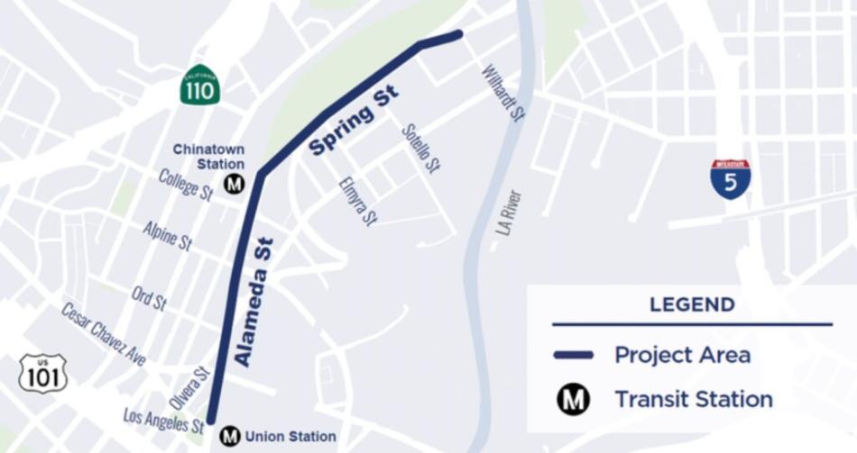 Thumbnail for Protected bike lanes coming to 1.2-mile stretch of Spring and Alameda in Chinatown