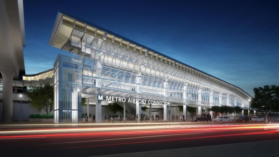 Construction ramps up for LAX/Metro Transit Center station
