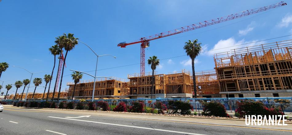 Wood Framing Rises For A Line-adjacent Affordable Housing At 2400 Long ...