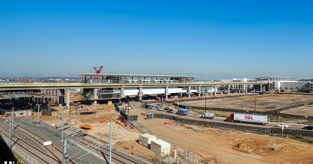 Construction ramps up for LAX/Metro Transit Center station