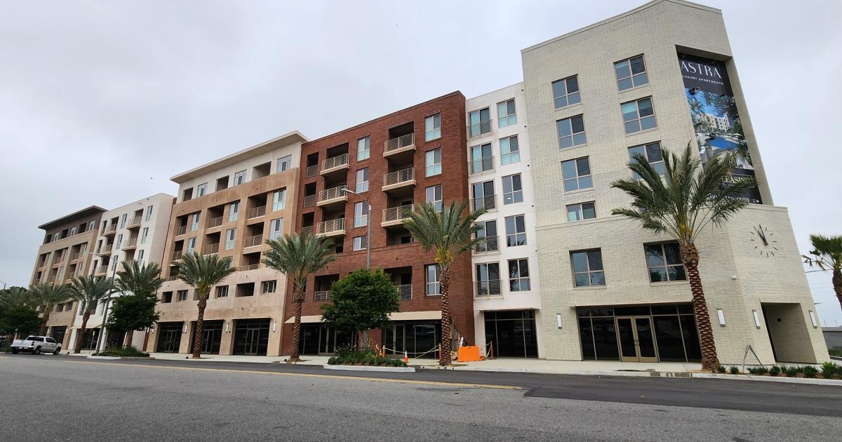 Rendering vs. Reality Astra apartments at 215 E Regent Street in