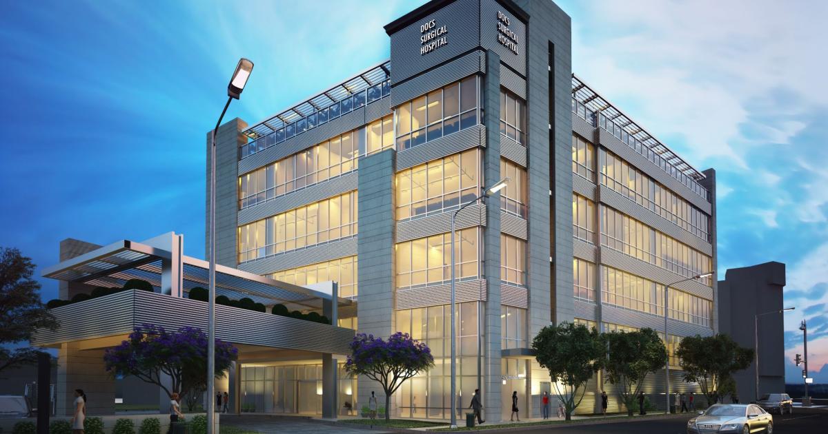 Surgical hospital takes shape at 6000 San Vicente Blvd. in