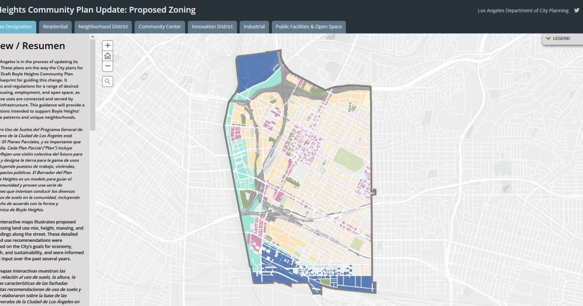 Planning Department Unveils Interactive Map For Boyle Heights Community   Bhcommunityplan.JPG