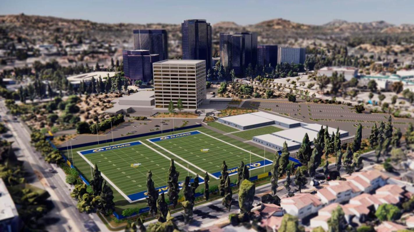 Details emerge for LA Rams practice facility at 21555 Oxnard Street in  Warner Center