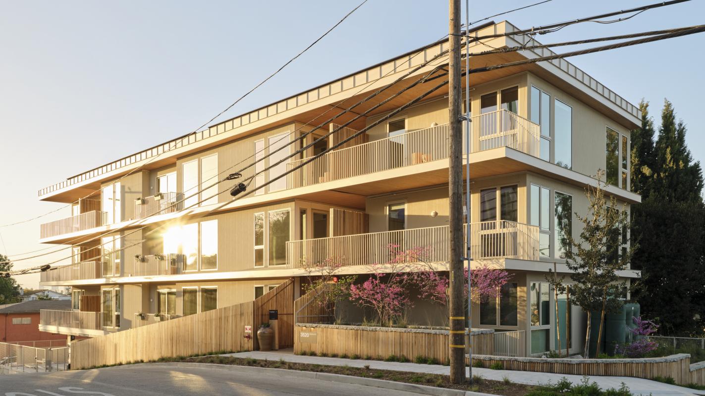 Rendering vs. Reality: Mass timber apartment building at 3520 W