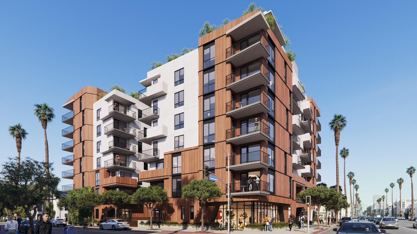 Renderings Revealed: 129 apartments at 2901 Santa Monica Boulevard