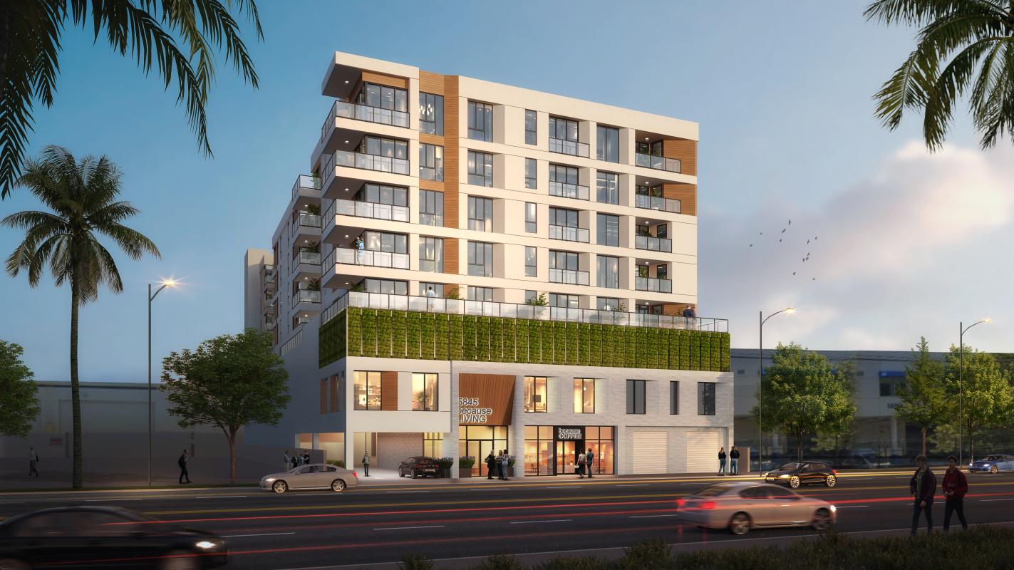 Mixed-use development in the works at 5845 N. Sepulveda Blvd. in Van Nuys |  Urbanize LA