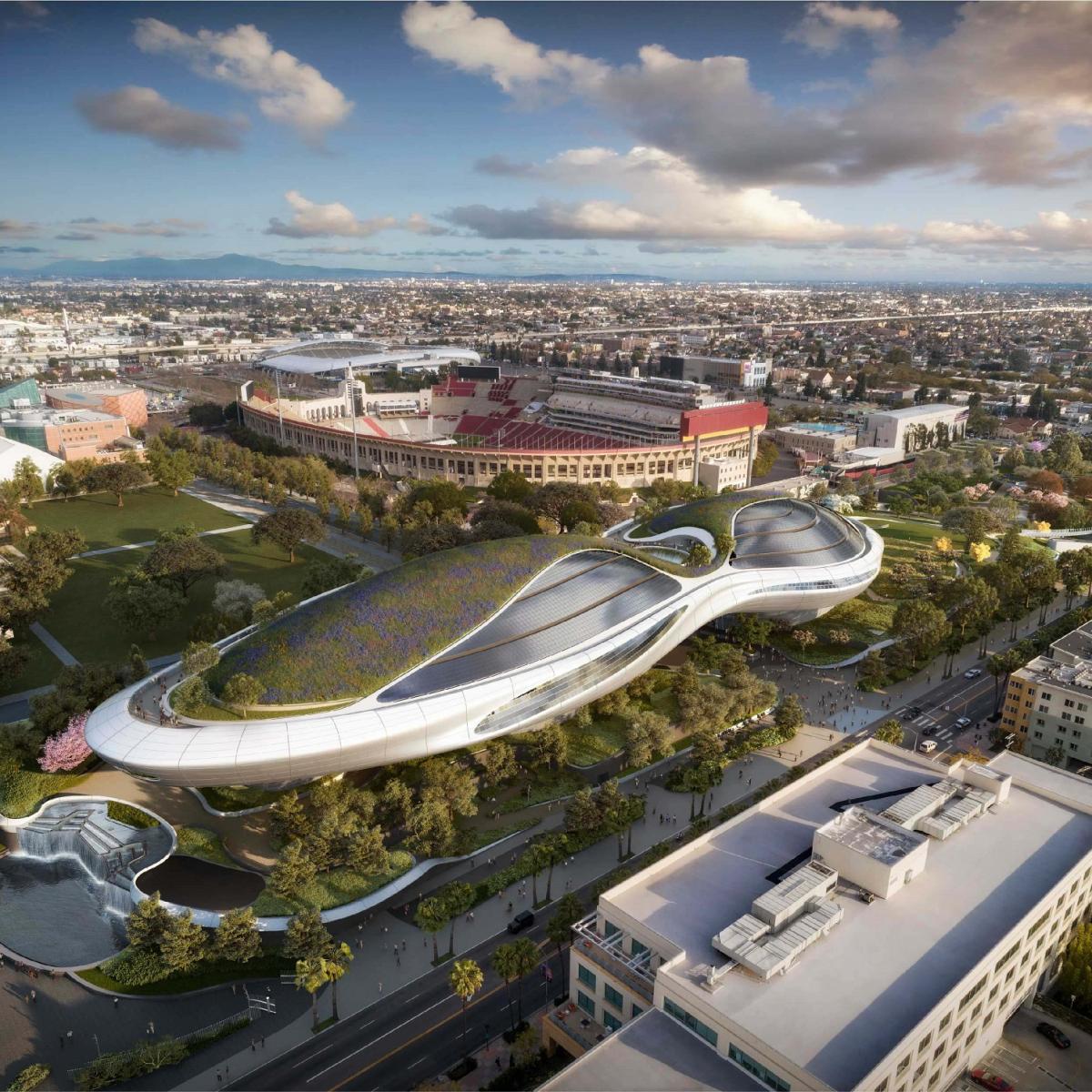 The $1-Billion Lucas Museum's Steel Skeleton Takes Shape | Urbanize LA